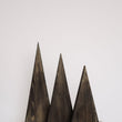 Incarca imaginea in Galerie, Decoratiune brad din lemn, set 3 braduti negri