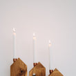 Incarca imaginea in Galerie, Suport lumanare, casuta lemn, set 3 buc.