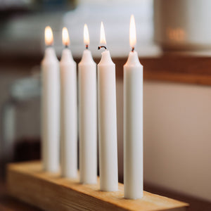 Suport lumanari Advent din lemn masiv