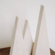 Incarca imaginea in Galerie, Decoratiune brad din lemn, set 3 braduti albi