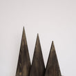 Incarca imaginea in Galerie, Decoratiune brad din lemn, set 3 braduti negri