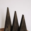 Incarca imaginea in Galerie, Decoratiune brad din lemn, set 3 braduti negri