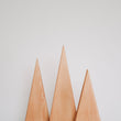Incarca imaginea in Galerie, Decoratiune brad din lemn, set 3 braduti cupru