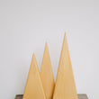 Incarca imaginea in Galerie, Decoratiune brad din lemn, set 3 braduti aurii
