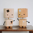 Incarca imaginea in Galerie, Jucarie Robot din Lemn, set 2 buc
