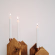 Incarca imaginea in Galerie, Suport lumanare, casuta lemn, set 4 buc.