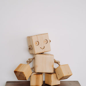 Jucarie Robot din Lemn