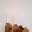 Incarca imaginea in Galerie, Suport lumanare, casuta lemn, set 4 buc.