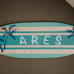 Surfer boy - Tablou lemn placa de surf BBL-271