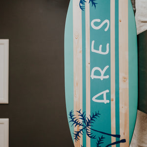 Surfer boy - Tablou lemn placa de surf BBL-271